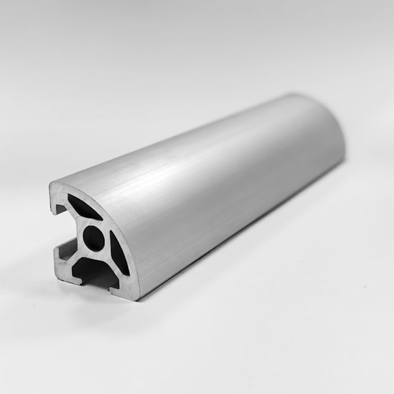 Próifíl Alúmanam 2020R Arc Dearadh cúinne cruinn 20 × 20mm leithead sliotán 6mm bailchríoch anodized Tionchar-resistant agus taitneamhach ó thaobh aeistéitiúil
