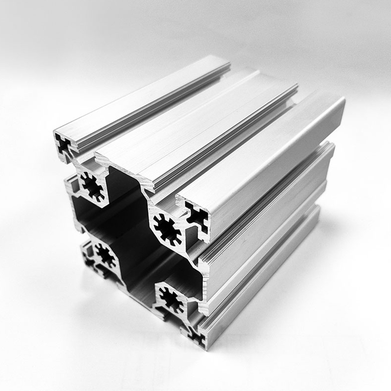 HS-10-9090W Breise Trom-Dleacht 9090 sraith Próifíl Easbhrúite Alúmanam T-Slot le Tiús Balla Treisithe 5.4mm le haghaidh Frámaithe Tionscail Ard-Ualach